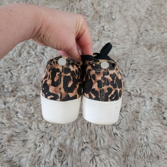 Steve Madden Emmi Leopard Print Platform Sneakers Size 8.5 - Picture 6 of 9